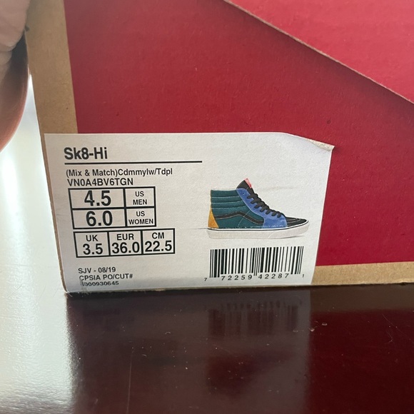 Color block high top vans. - Picture 3 of 6